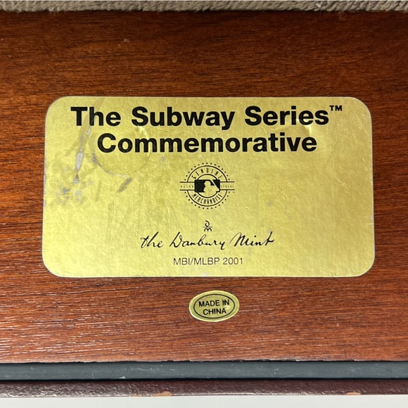 2000 The Subway Series World Series New York Mets & Yankees Danbury Mint Vintage - Picture 7 of 9